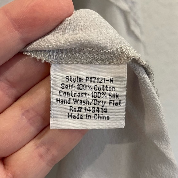 Johnny Was Pete & Greta Libby Mixed Media Top | Silk and Cotton - Picture 10 of 10